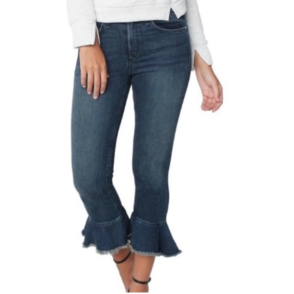 Flounce Hem Jeans